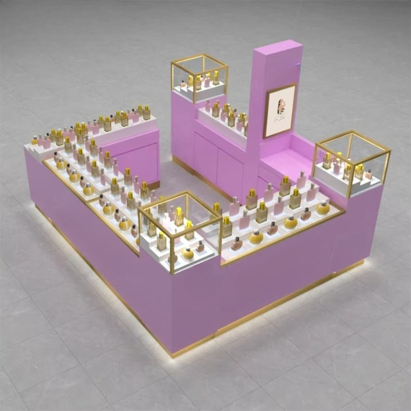 Perfume Fragrance Shop - ออกแบบร้านค้าเครื่องประดับและน้ำหอมแบบใหม่ประจำปี 2026 พร้อมจุดขายน้ำหอม จัดแสดงเครื่องสำอางและเครื่องแต่งหน้า พร้อมชั้นวางสินค้าสำหรับร้านค้าปลีก น้ำหอมหรูหรา