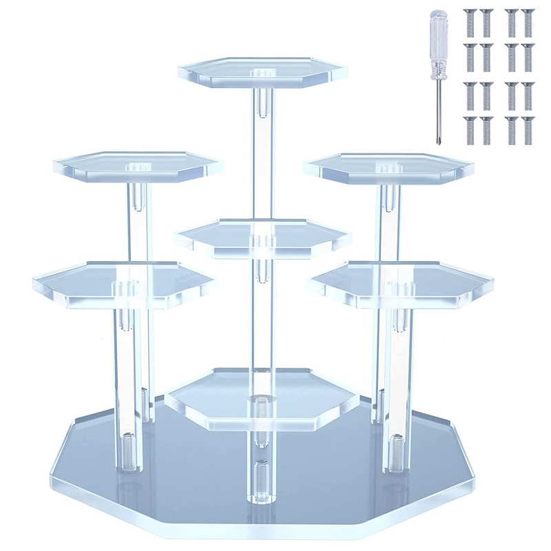 Perfume Fragrance Holder - 7ชั้นอะคริลิคใสชั้นวางสำหรับของเล่นตุ๊กตาขยับแขนขาได้ตู้โชว์กล่องเครื่องประดับผู้ถือน้ำหอมเครื่องสำอางค์ชั้นโชว์