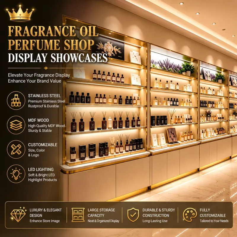 Perfume Fragrance Shop - ร้านขายน้ำหอมและน้ำมันหอมระเหย ตู้โชว์สินค้า ตู้โชว์เครื่องสำอาง ตู้โชว์น้ำหอม
