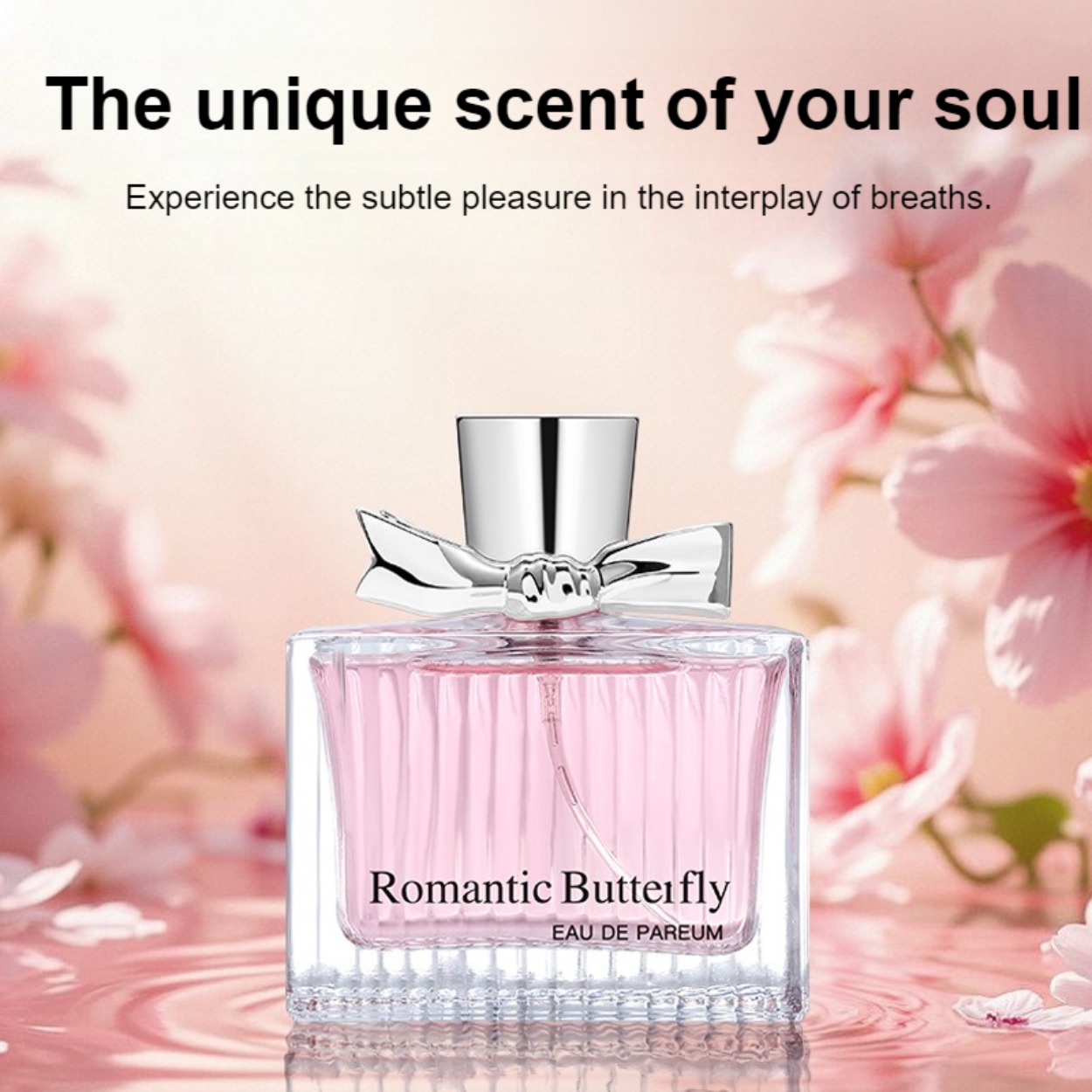 Perfume Fragrance Couture - น้ำหอมกลิ่นดอกไม้สุดพิเศษ: กลิ่นหอมฟลอรัล-ฟรุ๊ตตี้ ขวดรูปโบว์ น้ำหอมสำหรับผู้หญิง 50 มล.