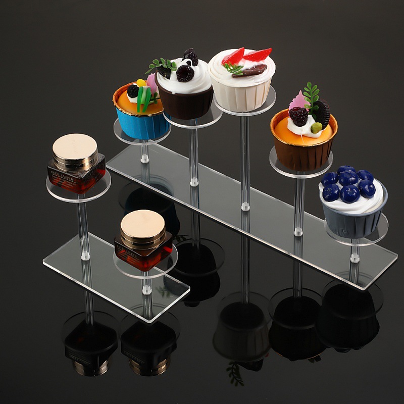 Perfume Fragrance Holder - Cupcake Stand อะคริลิคสําหรับเครื่องประดับเค้กขนมเค้ก Rack Party Decor