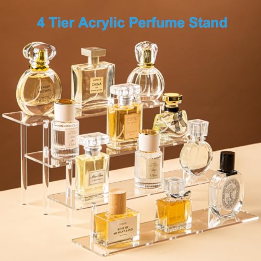 ชั้นวางอะคริลิค 4 ชั้นสำหรับจั - Perfume Fragrance Holder บทวิจารณ์และราคา