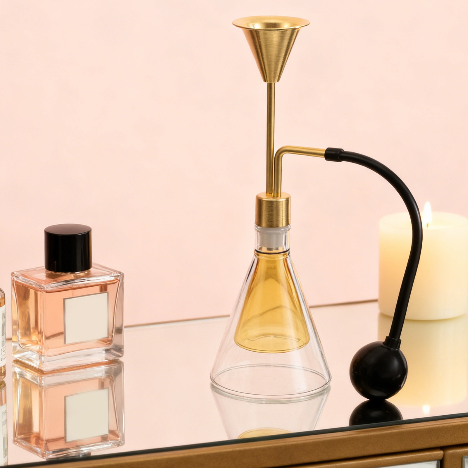 ขวดแก้วสองชั้นสำหรับน้ำมันหอมร - Perfume Fragrance Diffuser บทวิจารณ์และราคา