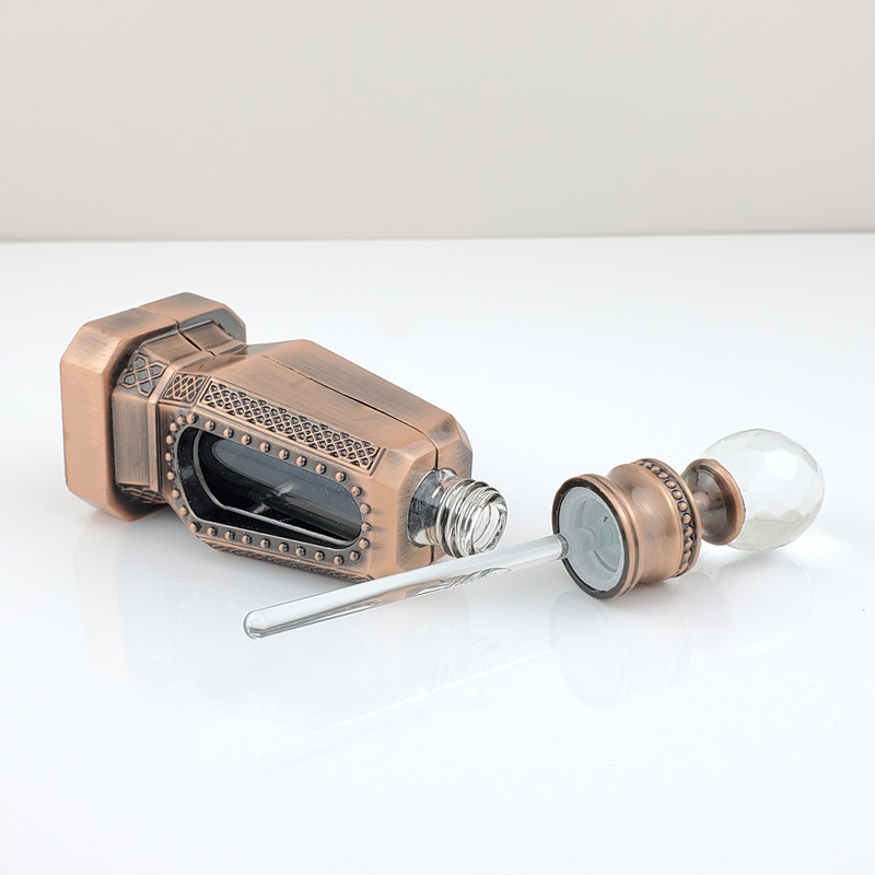 ขวดน้ำหอมโลหะเปล่าหรูหรา ฝาคริ - Perfume Fragrance Attar บทวิจารณ์และราคา