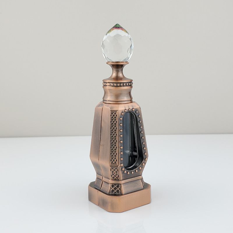 ขวดน้ำหอมโลหะเปล่าหรูหรา ฝาคริ - Perfume Fragrance Attar บทวิจารณ์และราคา