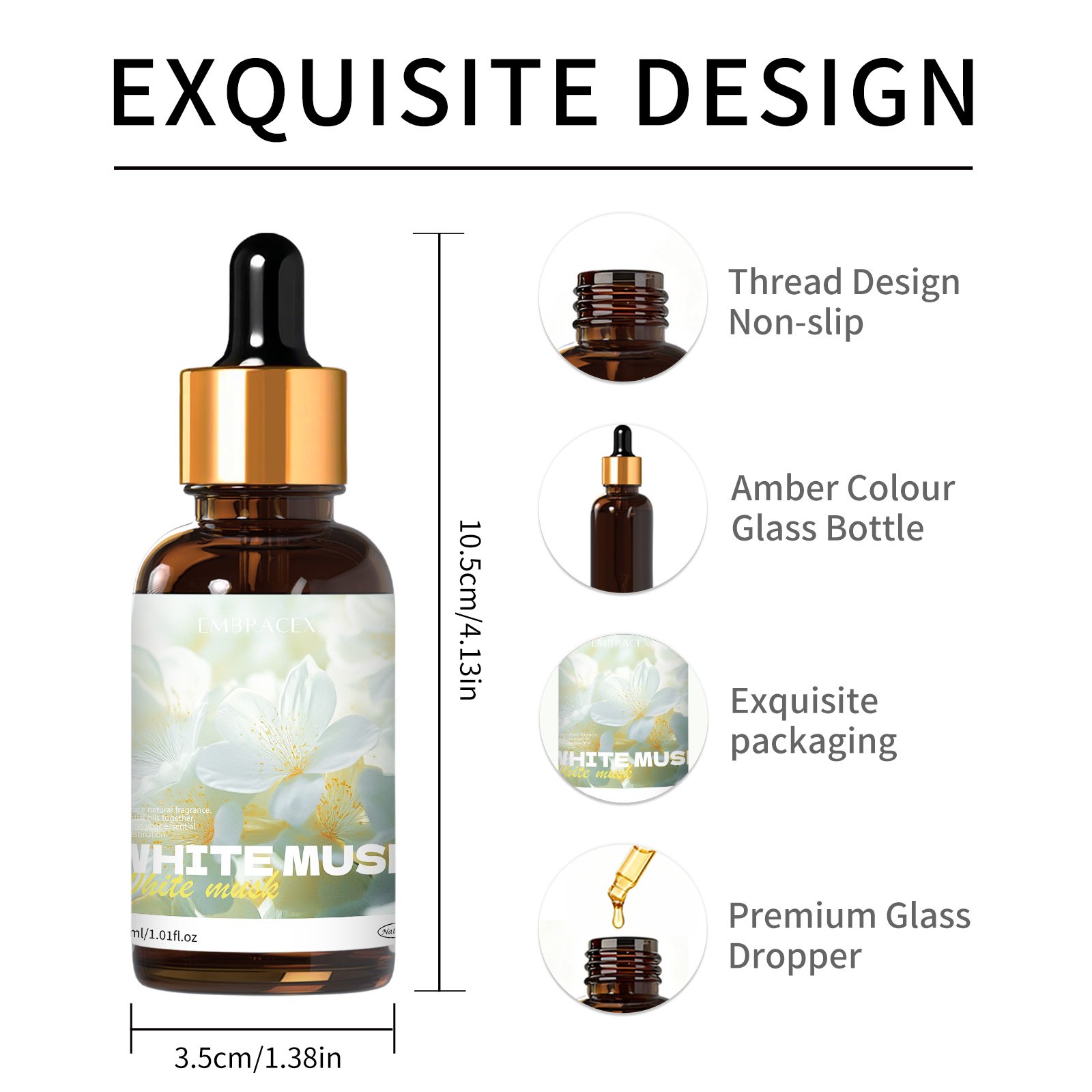 น้ำมันหอมกลิ่นมัสค์สีขาว 30 มล - Musk White Oil บทวิจารณ์และราคา
